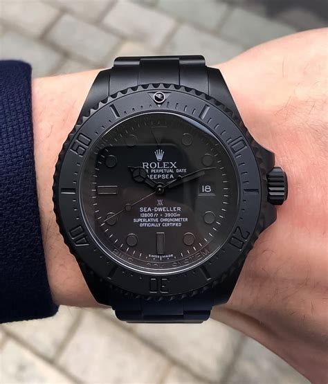 rolex all black